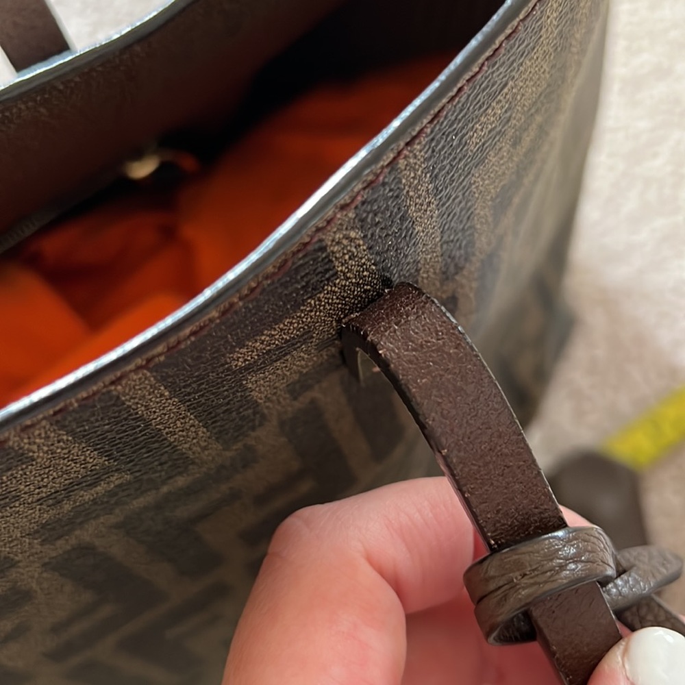 Large Fendi zucca Roll Tote - Picture 9 of 12